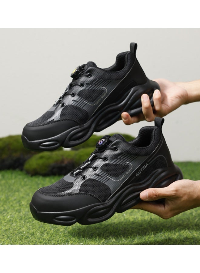 GUYISA Rotary Buckle Lightweight Safety Shoes Anti-smash Anti-puncture Not Tired Feet Work Protective Shoes for Men Durable - Image 2