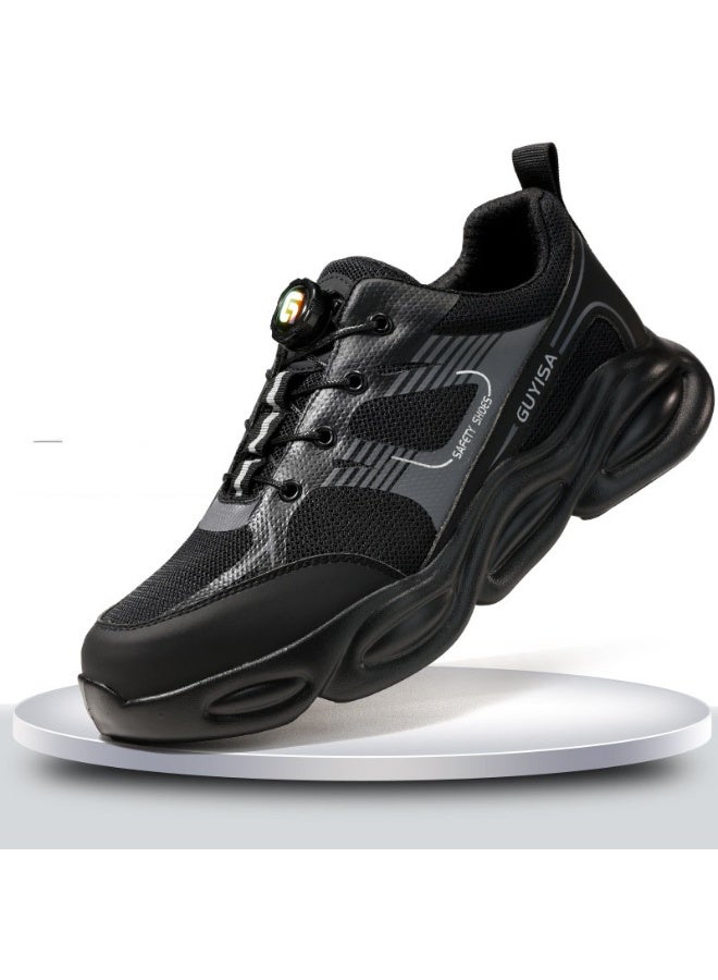 GUYISA Rotary Buckle Lightweight Safety Shoes Anti-smash Anti-puncture Not Tired Feet Work Protective Shoes for Men Durable - Image 1