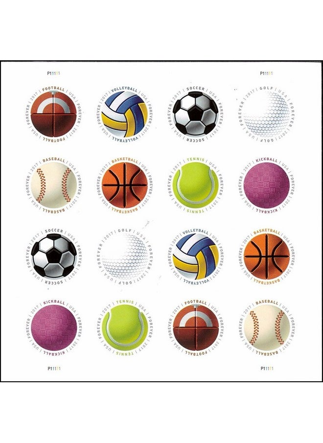 USPS Have A Ball Usps Forever Stamps (1 Sheet Of 16 Stamps)  - Image 1