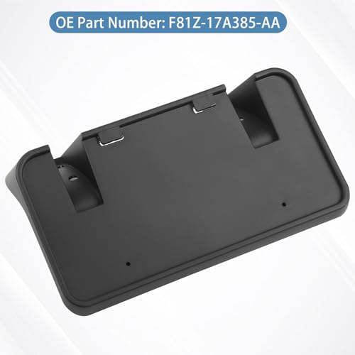 OKPARZ Replacement for Front Bumper License Plate Frame Bracket 1999-2004 Ford F250 F350 F450 F550 Super Duty 2000-2004 Ford Excursion F81Z-17A385-AA - Image 3