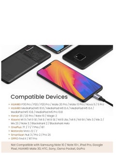 erorex USB-C to 3.5 mm Headphone Jack Adapter Type C to Dual 3.5mm Audio Stereo Y Splitter Cable Headset Splitter Cord Compatible for Huawei P30 Pro, Oneplus 7 Pro/ 7T(not compatible for Samsung)  - Image 4