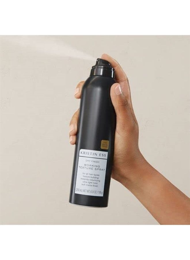 Kristin Ess Hair Dry Finish Working Texture Hair Spray for Volume + Texture, Light Hold Texturizing Hairspray, Soft Matte Finish, 6.9 oz  - Image 3