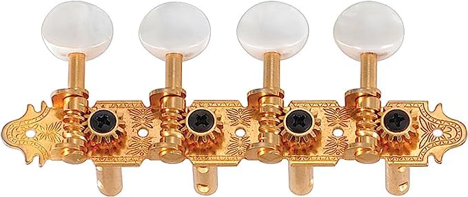 Golden Gate M-123 A-Model Mandolin Tuners - 2 Planks (4+4) - Gold - Image 4