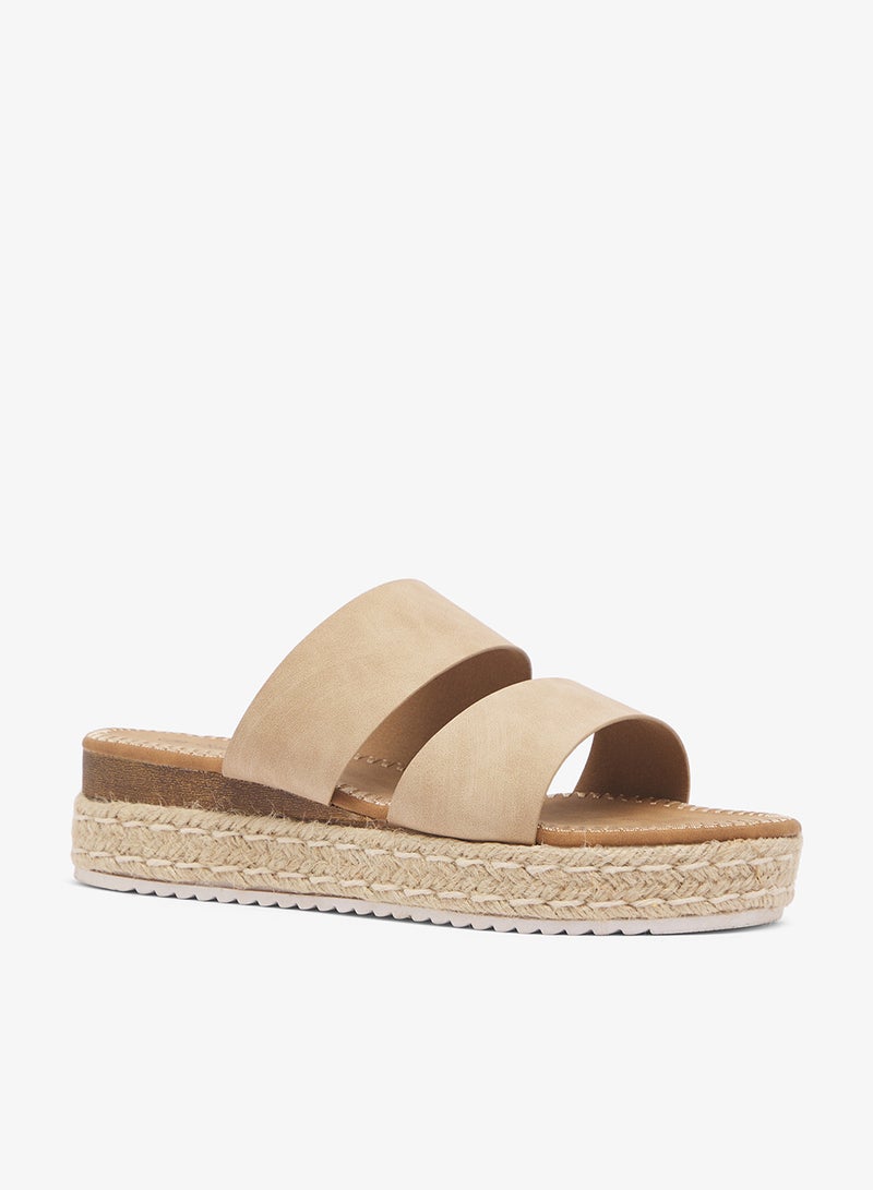 Savannah Collection Low Wedged Flatform Sandal - Image 2