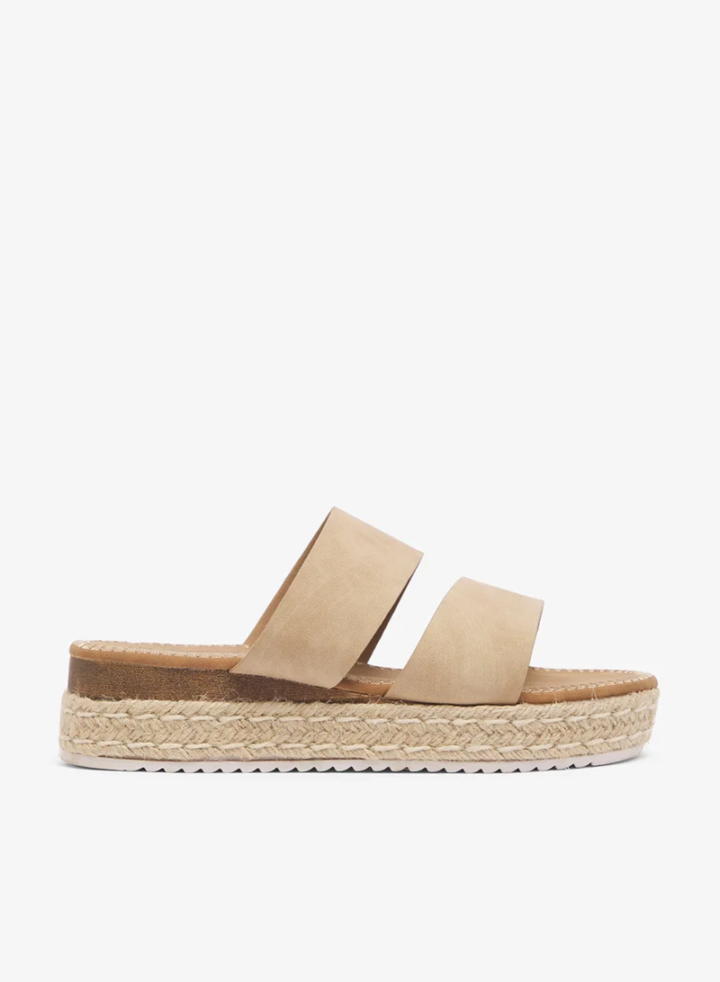Savannah Collection Low Wedged Flatform Sandal