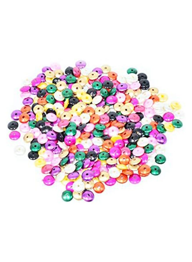 Multicolor 500 pcs Flat Disc Acrylic Beads for Jewelry Making  - Image 2