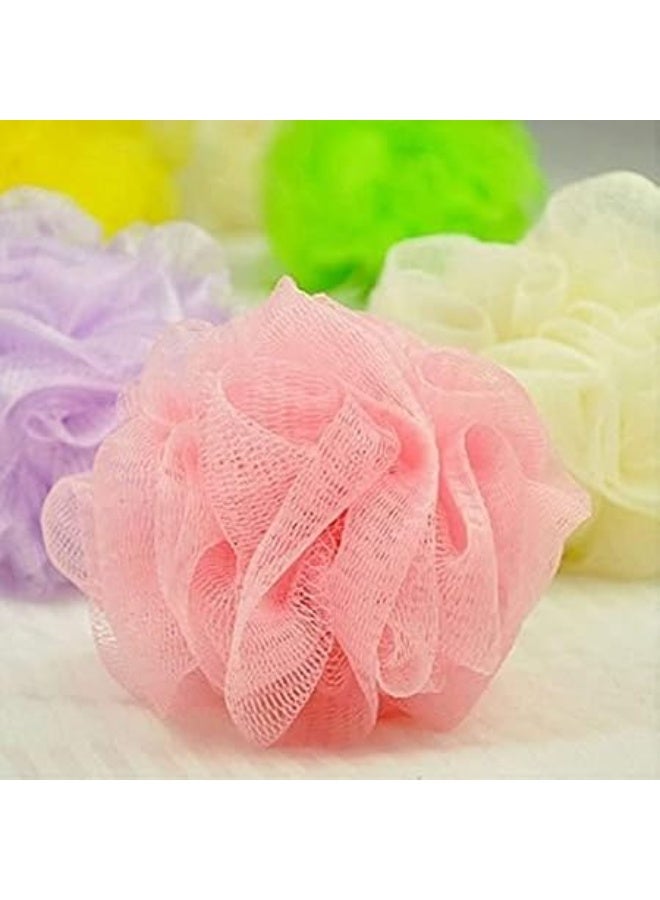 3 Piece Round Bath Loofah Set - Soft Multicolor Bath Loofah Ideal for Exfoliating and Deep Cleansing, Antibacterial, Daily Use for Women and Men-color may vary - Image 3