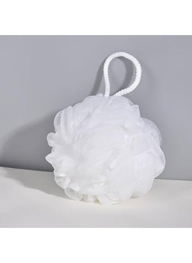 3 Piece Round Bath Loofah Set - Soft Multicolor Bath Loofah Ideal for Exfoliating and Deep Cleansing, Antibacterial, Daily Use for Women and Men-color may vary - Image 5