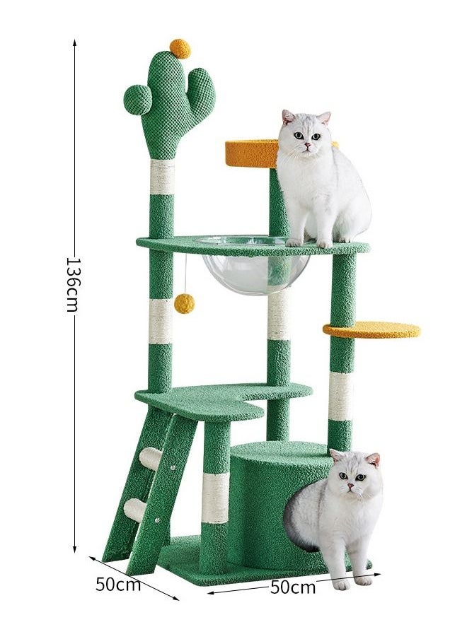 NKX - Flower Cat Tree Condo with Scratching Post - Image 1