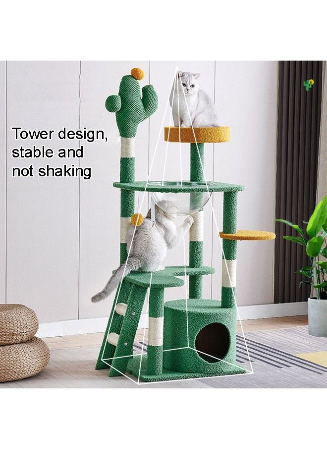 NKX - Flower Cat Tree Condo with Scratching Post - Image 1