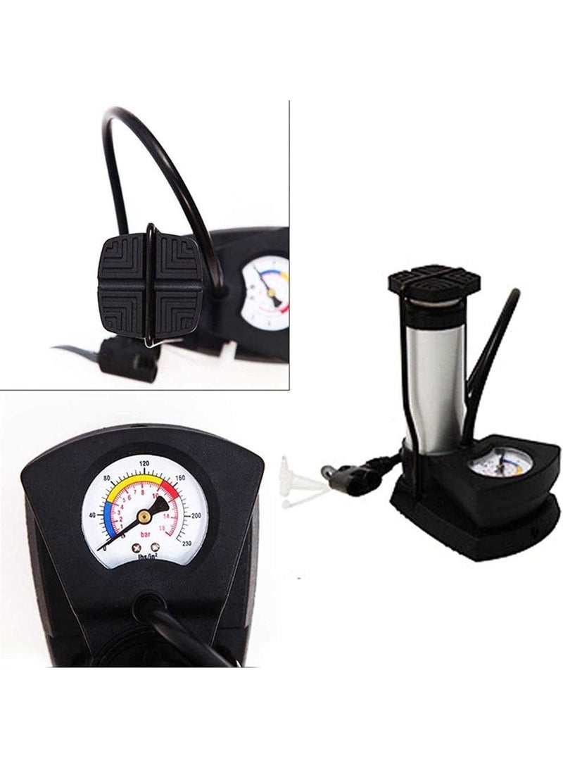 Foot air pump with pressure gauge - Image 2