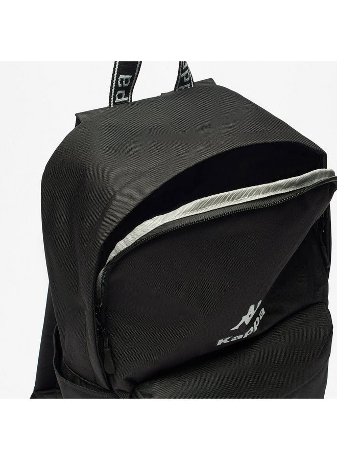 كابا حقيبة ظهر مدرسية للأولاد بطبعة شعار مع أحزمة قابلة للتعديل وإغلاق بسحاب - 29x15x42 سم - Image 2