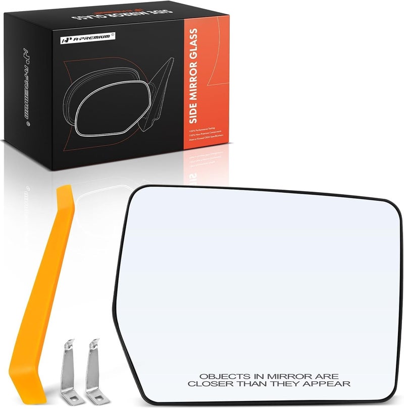 A-Premium Right Passenger Side Heated Mirror Glass Replacement - Image 1