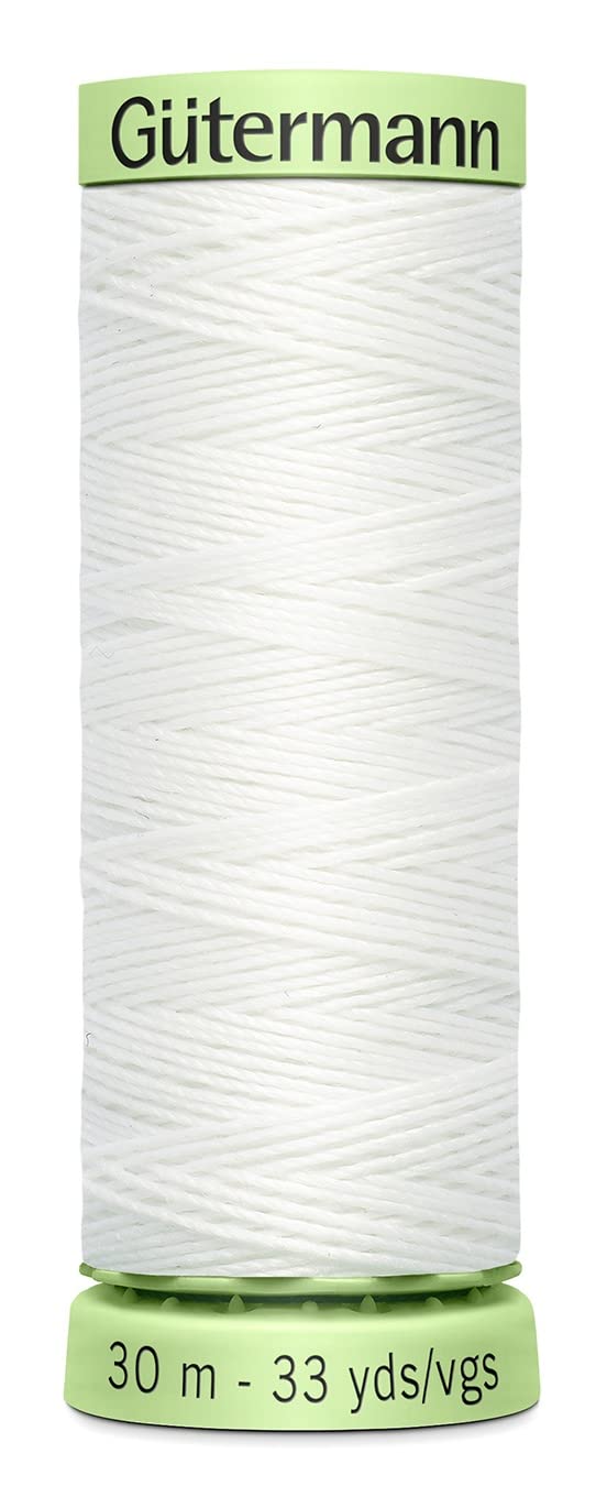 Gutermann خيط غوتيرمان للتطريز الثقيل 33 ياردة - أبيض نقي - Image 2