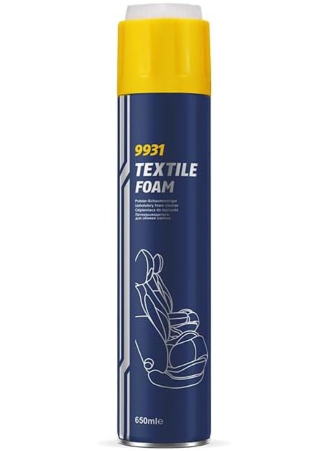 HTE Mannol Germany 2 Pack 9931  Interior Cleaner Textile Foam  650 Ml  - Image 2