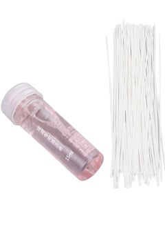 Akozon Akozon 70pcs Ear Hole, Floss Odor Removal 15ml Earrings Cleaning Solution Liquid Care Cleaner Kit (Rose) Piercing Aftercare Set for Girls Women Men  - Image 2