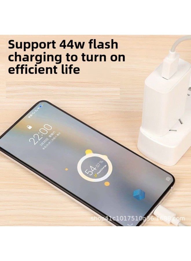 Suitable For Vivo Mobile Phone Charger Original Fast Charging 44W Charging Head Speed Flash Charging Decimal Point Charging Wholesale-Color:44W Suit Head + Line + Packaging - Image 4