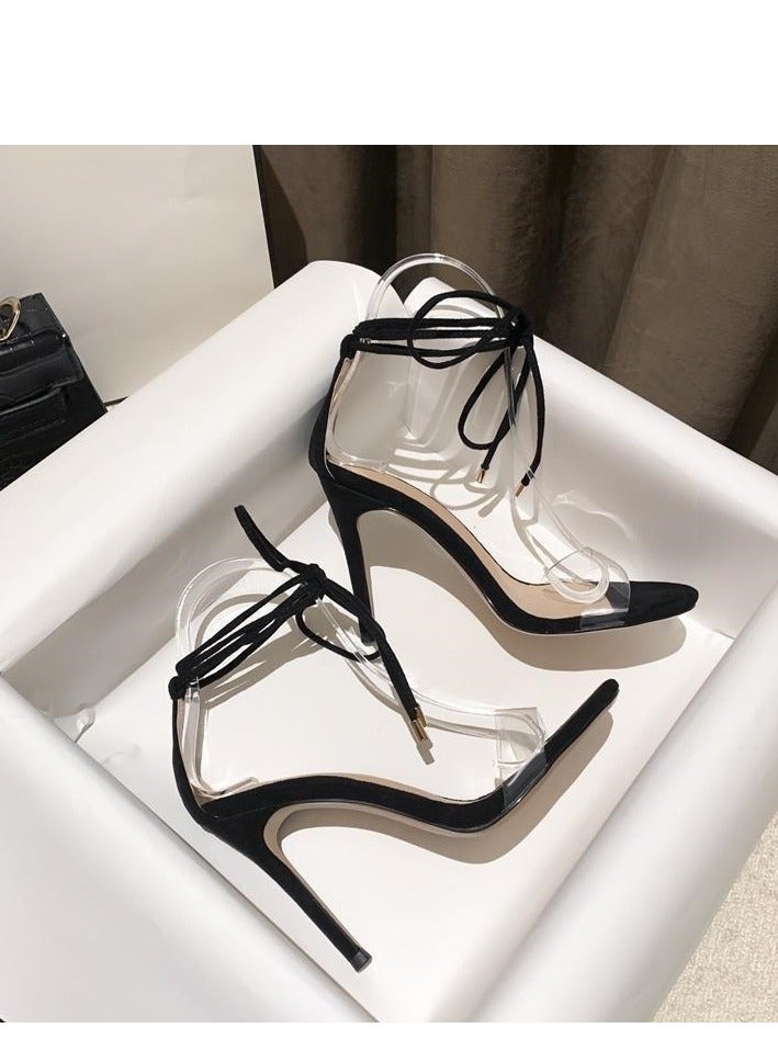 New Temperament Open Toe Strap High Heels - Image 3