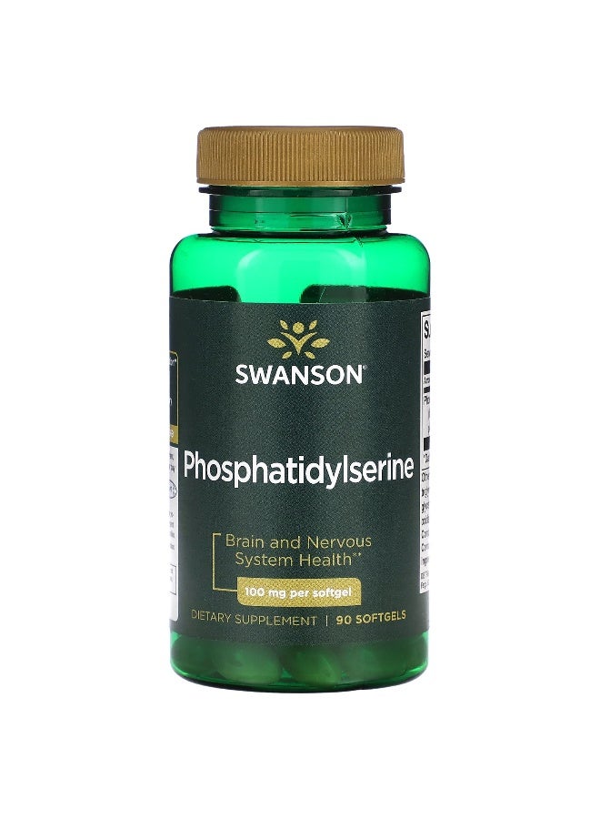 Swanson, Phosphatidylserine, 100 mg, 90 Softgels