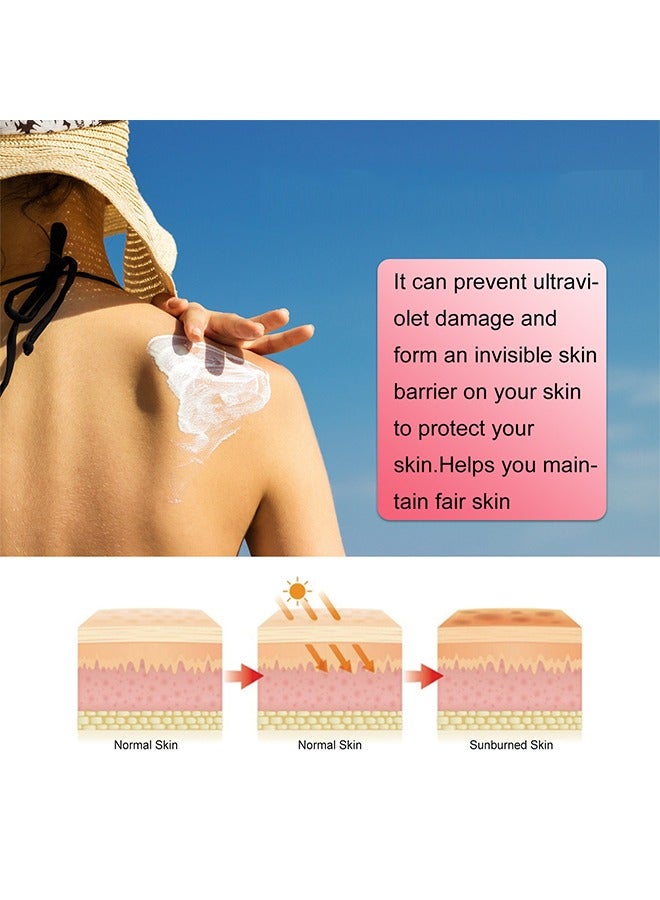 EELHOE Rose Essence Sunscreen SPF90+, 2-in-1 Hydrating & Soothing Moisturizer & Face Sunscreen, Broad Spectrum Protection, Hypoallergenic for Sensitive Skin 45g - Image 2