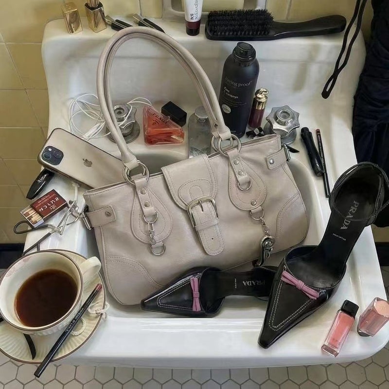 حقيبة توت فينتاج بموديل دراجة نارية - Image 3