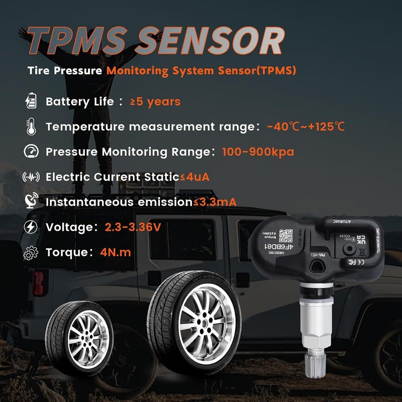مجموعة من 1 مستشعر TPMS لمراقبة ضغط الإطارات 315MHz متوافق مع Toyota RAV4 Land Cruiser Gx ES SC LFA RX LX LS GS HS CT is بديل لـ # 4260733021 - Image 2