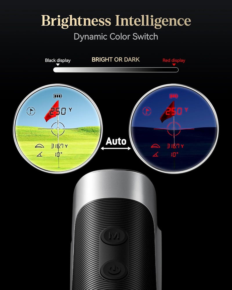 REDTIGER Golf Range Finder - 1200 Yards with Slope, Light-Adaptive Display, 7X Magnification - Image 3