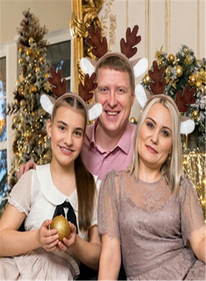 YOWOCAL طوق رأس على شكل قرون غزال الرنة من يووكال، غطاء رأس بأذني حيوان، مناسب للكوسبلاي والهالوين وحفلات الكريسماس - Image 4