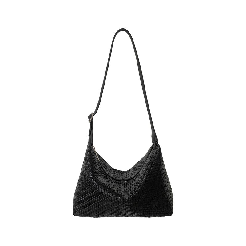 Woven PU Shoulder Bag for Women - Image 5