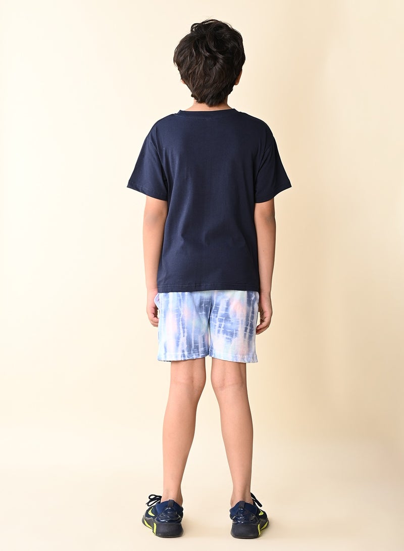 LILPICKS Game Over Printed T-shirt with Short Set  - Image 5