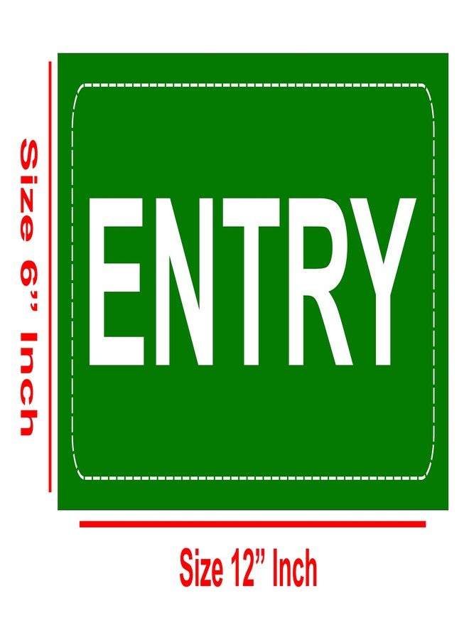 Good Print Zone : Gate Entry Signboard Size 6"X12" IInch 5mm Thick Suuboard With Gloss Lamination Waterproof Pack 1 Pcs - Image 2