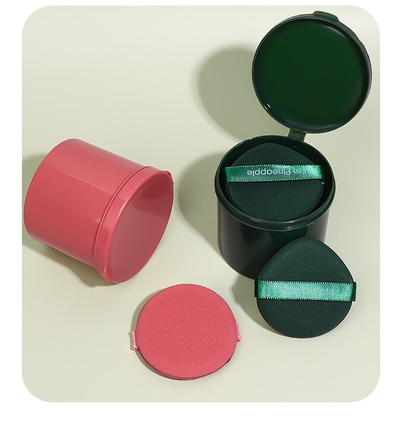 7 قطع إسفنج مكياج على شكل قطرة ماء مع علبة، وسادة هوائية للمساحيق للاستخدام الجاف والرطب، إسفنج خلط أساس غير ممتص - Image 2