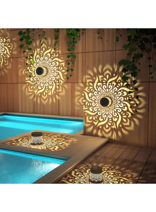 73Hours Solar Outdoor Wall Lights 2 Packs Warm Light For Garden Patio Balcony - Image 1