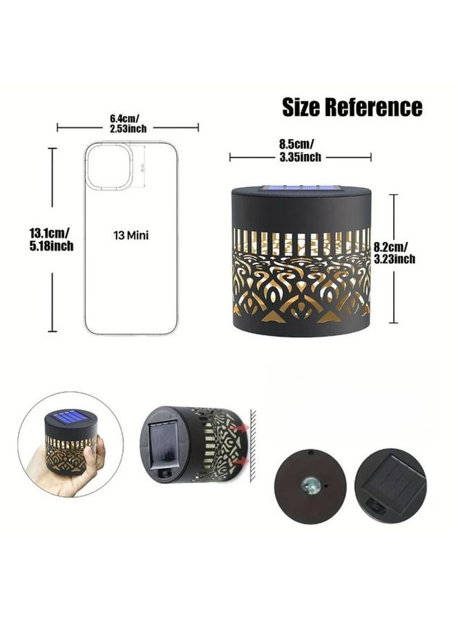 73Hours Solar Outdoor Wall Lights 2 Packs Warm Light For Garden Patio Balcony - Image 3