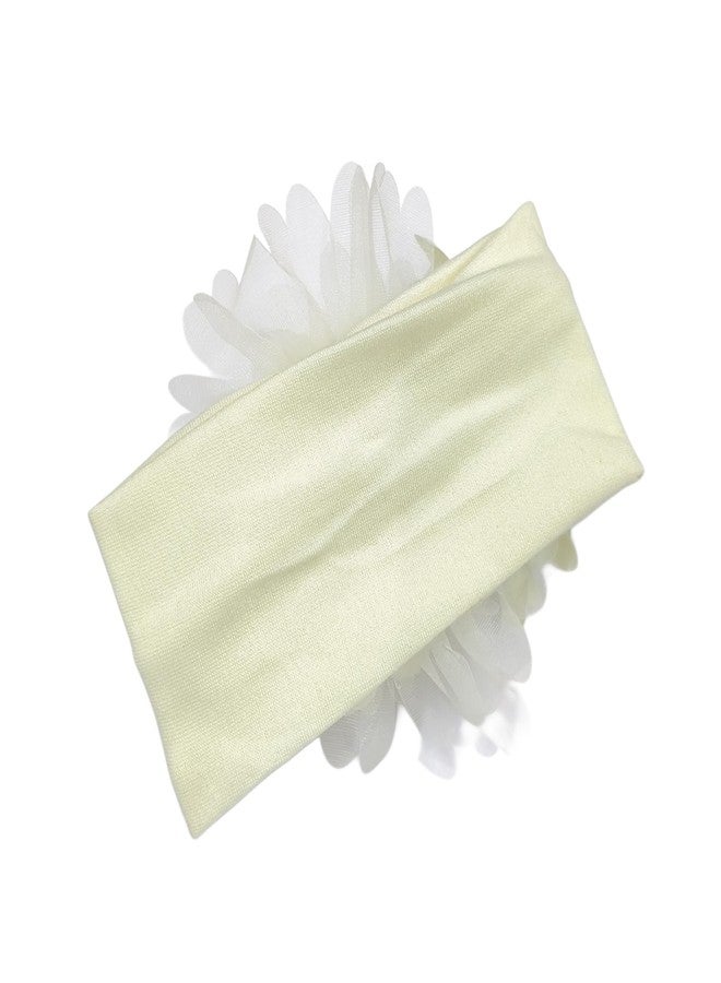 FAIRYTALE Flower Baby Headband Princess Elastic Floral Kids Baby Girl Headbands Children Hair Band Hair Accessories Kids Headwear. (Cream) - Image 3