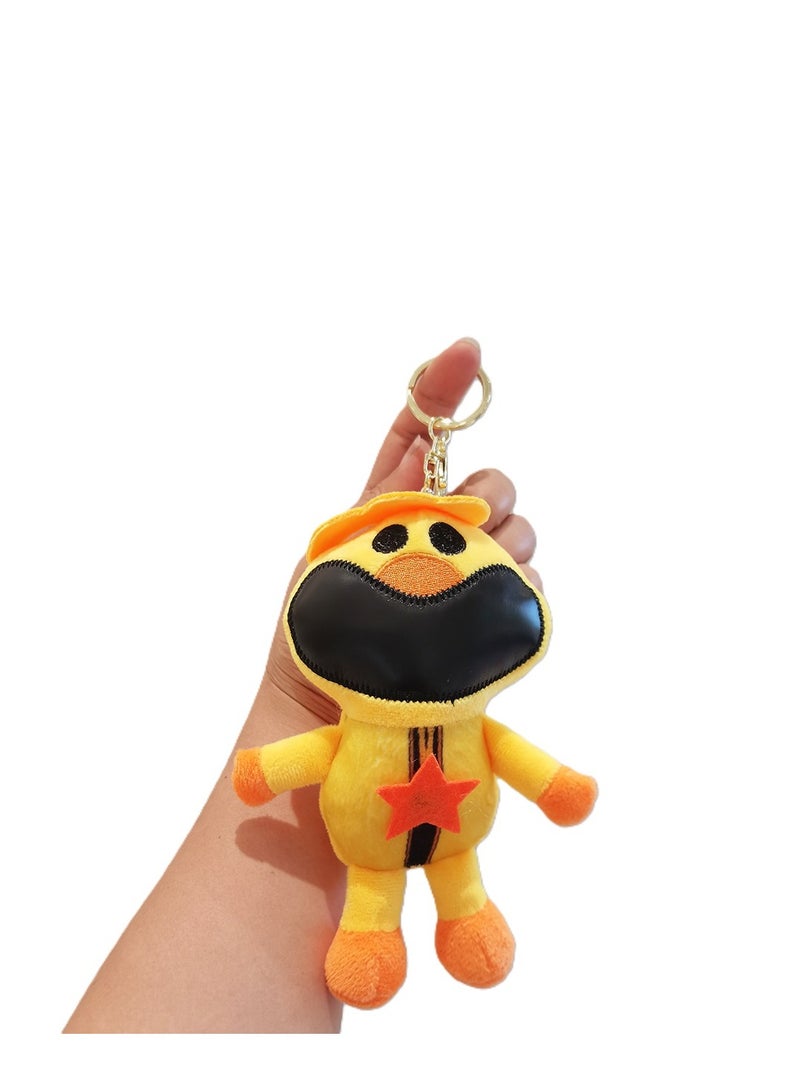 New SmilingCritters Chapter 3 CatNap Keychain Smiling Critters Keychain Cute CatNap Cartoon Anime SmilingCritters Keychain Toy for Game Fans Kids Birthday Gift 4pcs - Image 3