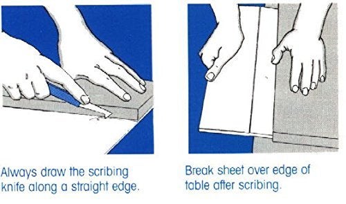DeLite Acrylic Plastic Fiber Sheets Cutter Hook Knife Blade with 2 Extra Blades Inside Random Color - Image 5