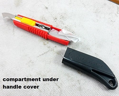 DeLite Acrylic Plastic Fiber Sheets Cutter Hook Knife Blade with 2 Extra Blades Inside Random Color - Image 3