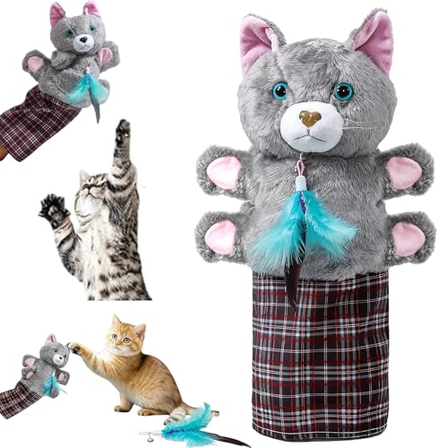oyeftp Cat Toys Cat Wrestling Glove Cat Wrestling Puppet Hand Puppets with Tough Padding for Safe and Fun Interactive Toys for Cats and Dogs - Image 1