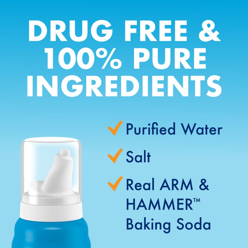 ARM & Hammer Simply Saline Kids Nasal Mist, Saline Spray for Gentle Nasal Congestion Relief, 3.1 Oz - Image 5