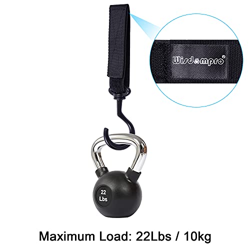 Wisdompro Car Seat Headrest Hook, 4 Pack Multi-Purpose Hanger for Handbag, Purse, Coat, Clothes & Grocery Bag - Black - Image 2