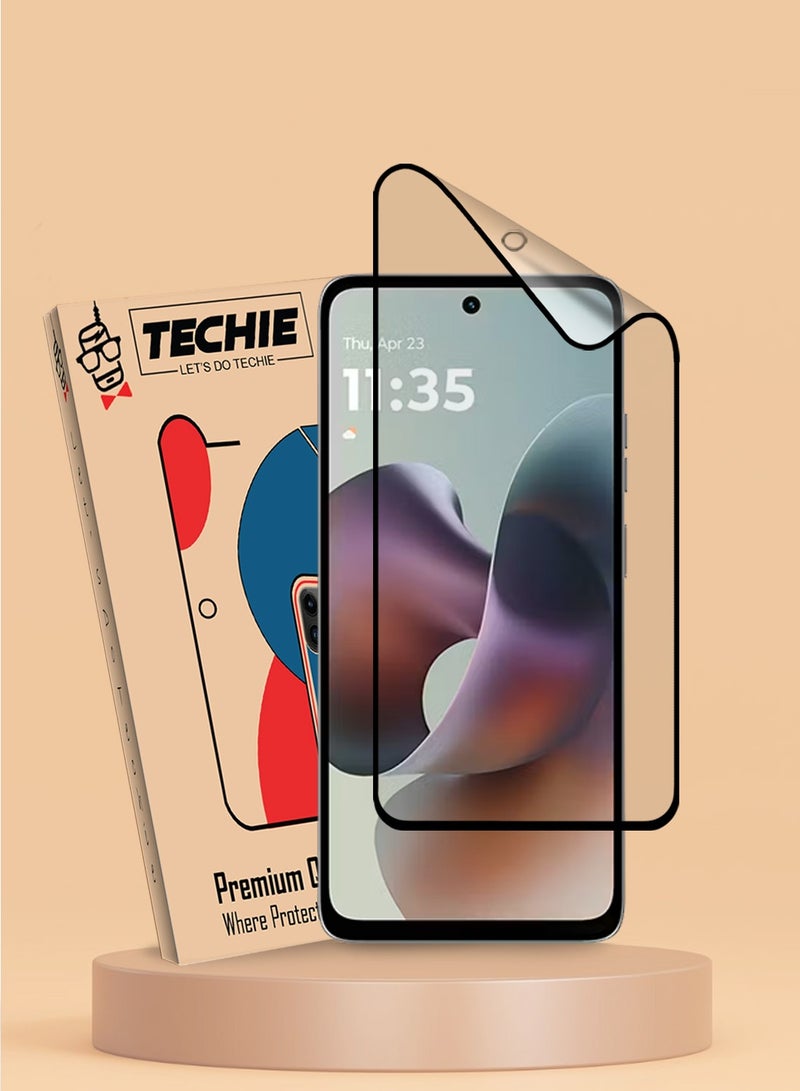 Techie Motorola Moto G35 / Motorola Moto G05 / Motorola Moto G15 / Motorola moto G56 Matte Ceramic Screen Protector Film Anti Fingerprint Bubble Free Easy Installation - Image 1