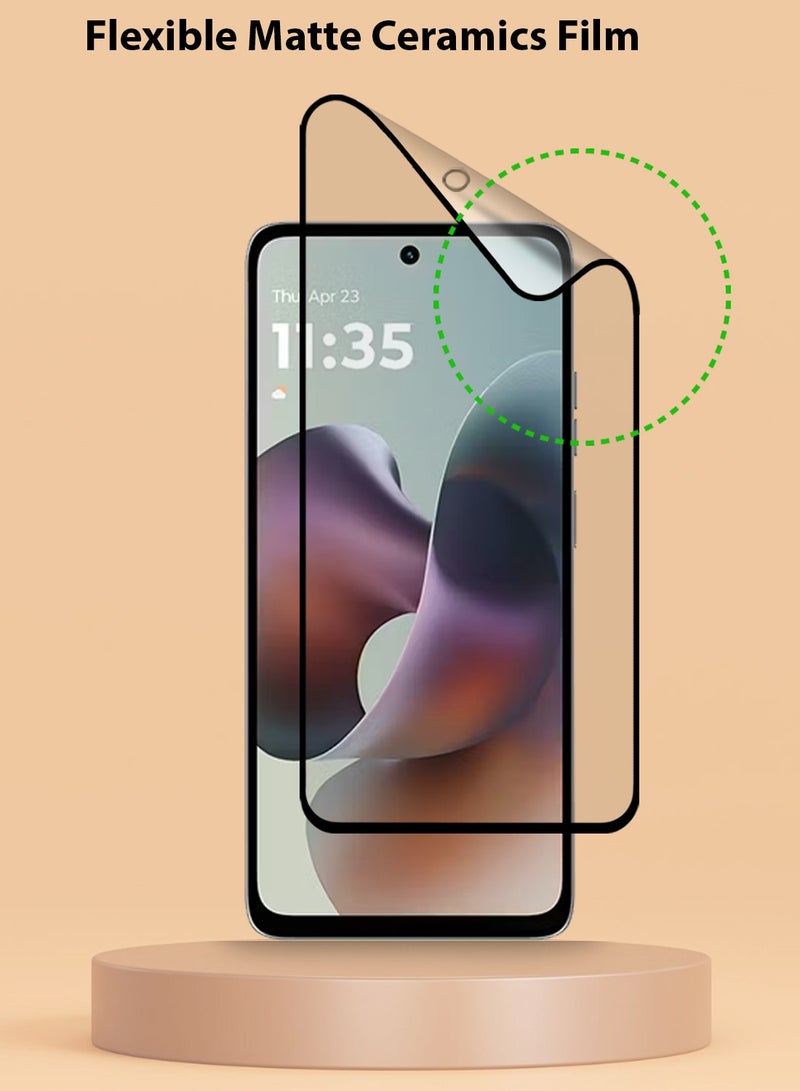 Techie Motorola Moto G35 / Motorola Moto G05 / Motorola Moto G15 / Motorola moto G56 Matte Ceramic Screen Protector Film Anti Fingerprint Bubble Free Easy Installation - Image 4