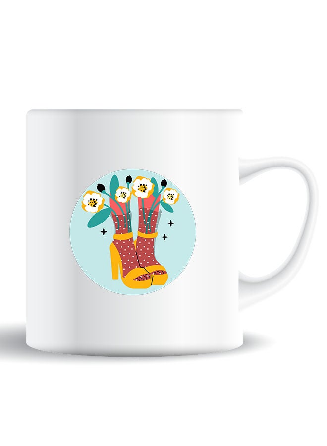 Theodor Premium Quality Two Sided Printed Coffee Mug Tea Cup Heels For Home Office, Kids Men Women - Image 1