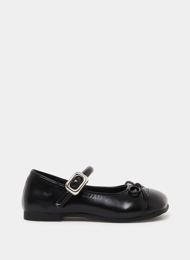 Styli Girls Bow Detail Ballerina Shoes