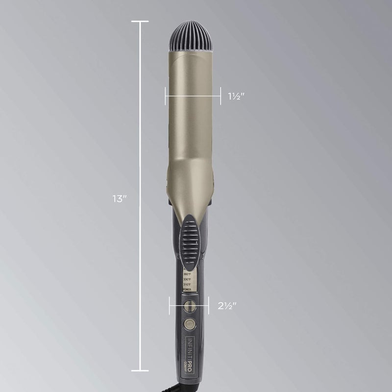 CONAIR INFINITIPRO Tourmaline 1 1/2-Inch Ceramic Curling Iron, 1 ½ inch barrel produces soft waves – for use on medium and long hair - Image 4