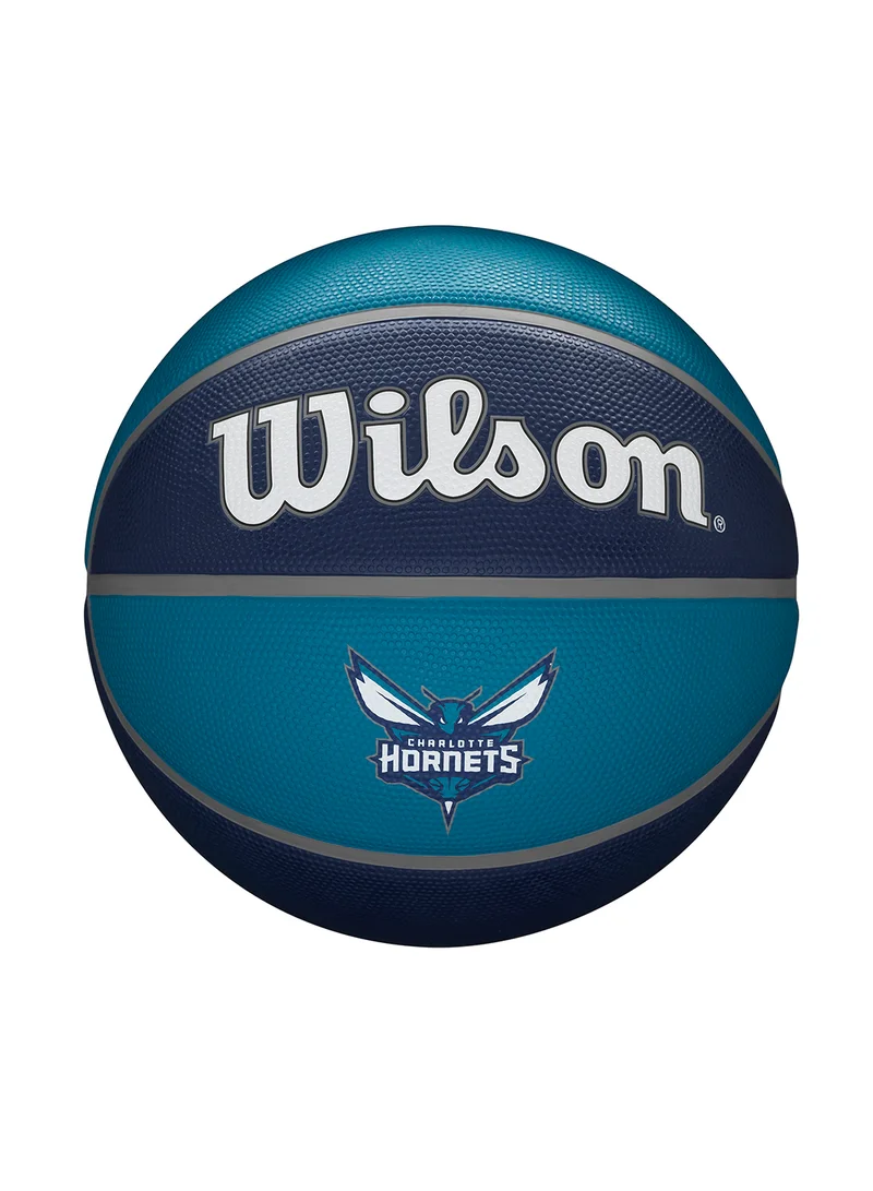 Wilson NBA Team Alliance Basketball Charlotte Hornets - Size 7 for +12 years old and Adults - Navy/Blue