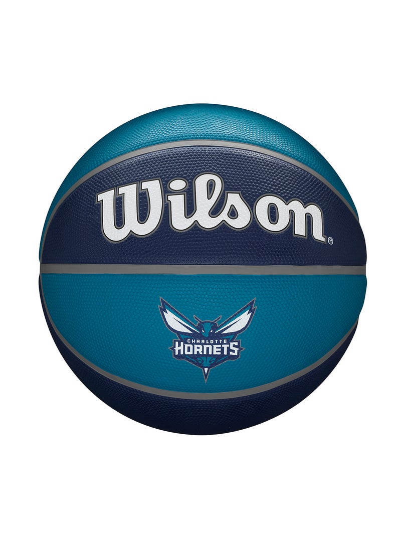 Wilson NBA Team Alliance Basketball Charlotte Hornets - Size 7 for +12 years old and Adults - Navy/Blue - Image 1