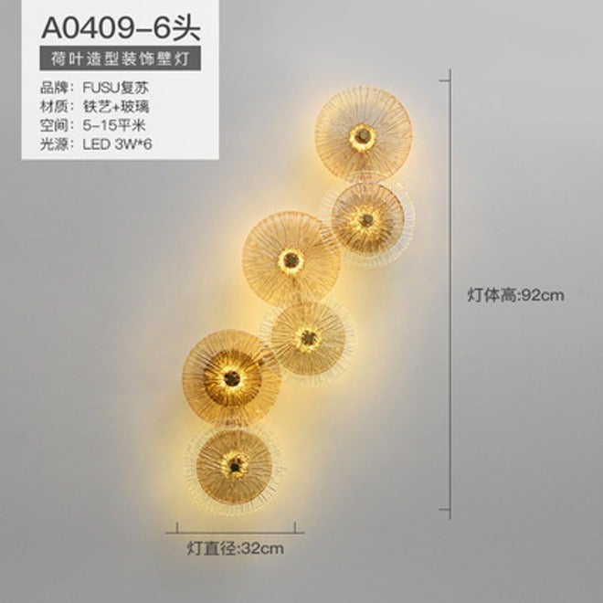Luxury Crystal Wall Lamp for Living Room, Staircase, Bedroom, TV Background Wall - Modern Decorative Light - 6 Heads