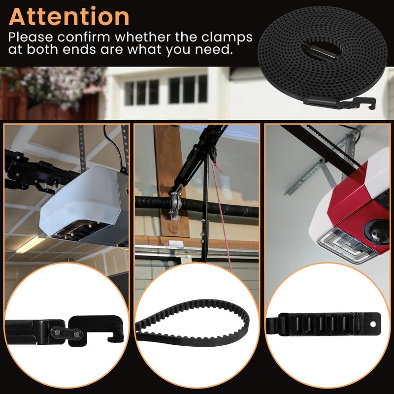 Vanesa 41A5434-11 Garage Door Openers Belt  The 041A5434-11A Drive Belt Compatible With Liftmaster/Chamberlain/Sentex/Whisper Garage Door Opener Models 41A5483-4B  2280  2500  2580  3280  3500  3580 - Image 4